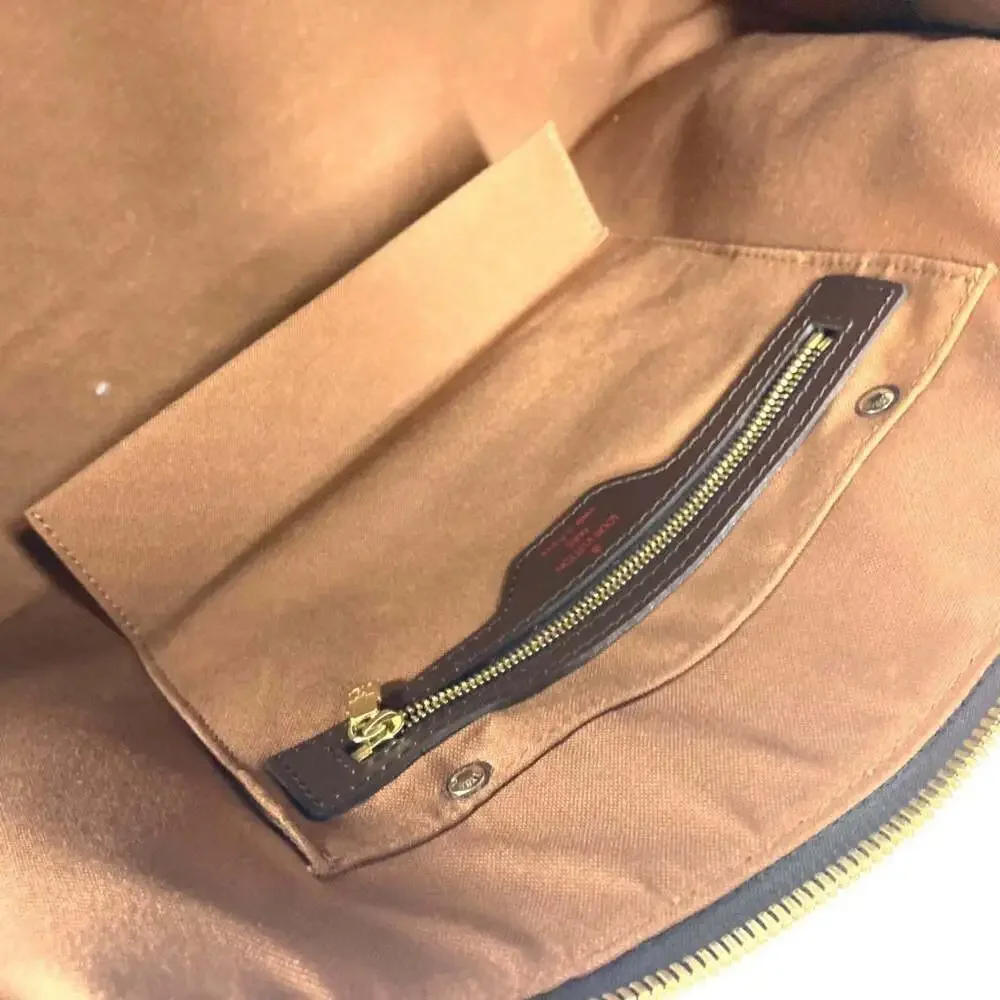 LOUIS VUITTON Authentic Brown Damier Canvas Boston Bag